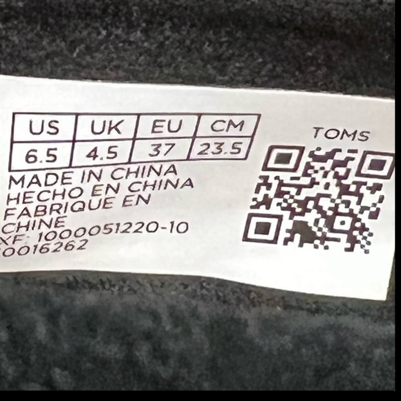 Tom’s Black Slip-on Loafers Size 6.5 - Picture 7 of 8